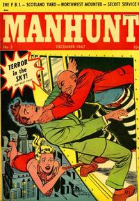 Cover Thumbnail for Manhunt (Magazine Enterprises, 1947 series) #3