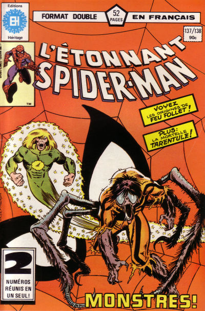 Cover for L'Étonnant Spider-Man (Editions Héritage, 1969 series) #137/138