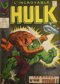 Cover Thumbnail for L'Incroyable Hulk (Editions Héritage, 1968 series) #1