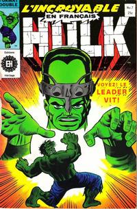 Cover Thumbnail for L'Incroyable Hulk (Editions Héritage, 1968 series) #7