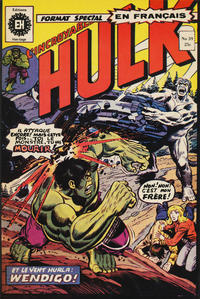 Cover Thumbnail for L'Incroyable Hulk (Editions Héritage, 1968 series) #39