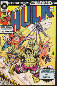 Cover Thumbnail for L'Incroyable Hulk (Editions Héritage, 1968 series) #59