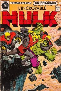 Cover for L'Incroyable Hulk (Editions Héritage, 1968 series) #66