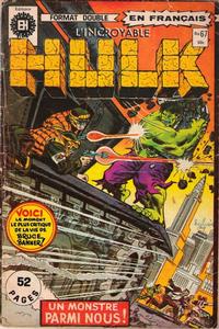 Cover Thumbnail for L'Incroyable Hulk (Editions Héritage, 1968 series) #67