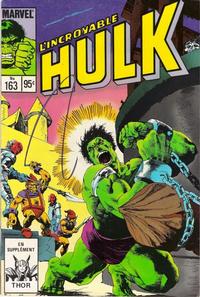 Cover for L'Incroyable Hulk (Editions Héritage, 1968 series) #163