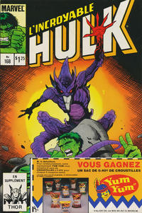 Cover Thumbnail for L'Incroyable Hulk (Editions Héritage, 1968 series) #168