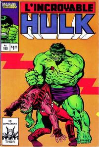 Cover Thumbnail for L'Incroyable Hulk (Editions Héritage, 1968 series) #180