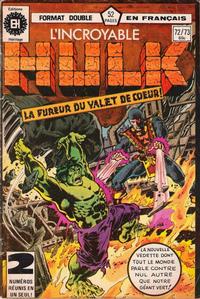 Cover Thumbnail for L'Incroyable Hulk (Editions Héritage, 1968 series) #72/73
