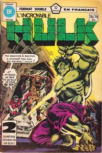 Cover Thumbnail for L'Incroyable Hulk (Editions Héritage, 1968 series) #78/79