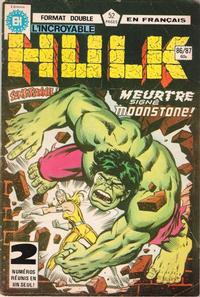 Cover Thumbnail for L'Incroyable Hulk (Editions Héritage, 1968 series) #86/87
