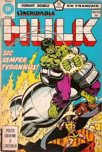 Cover Thumbnail for L'Incroyable Hulk (Editions Héritage, 1968 series) #100/101