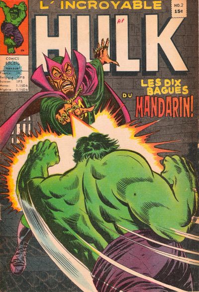 Cover for L'Incroyable Hulk (Editions Héritage, 1968 series) #2