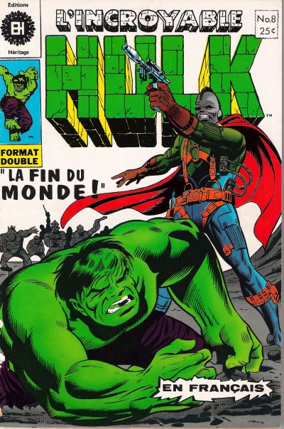 Cover for L'Incroyable Hulk (Editions Héritage, 1968 series) #8