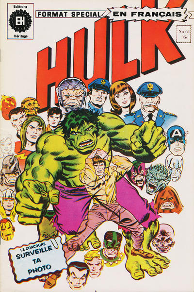 Cover for L'Incroyable Hulk (Editions Héritage, 1968 series) #61
