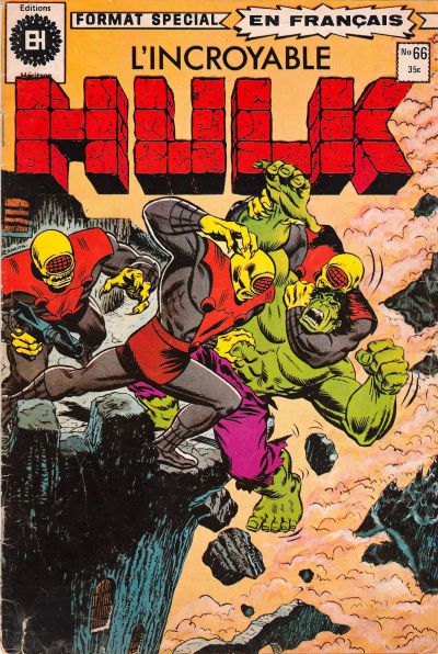 Cover for L'Incroyable Hulk (Editions Héritage, 1968 series) #66