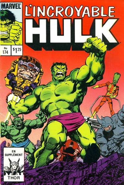 Cover for L'Incroyable Hulk (Editions Héritage, 1968 series) #174