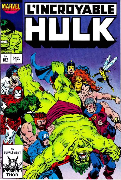Cover for L'Incroyable Hulk (Editions Héritage, 1968 series) #182