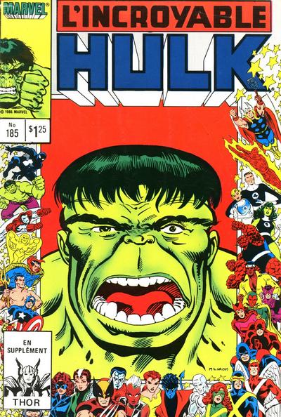 Cover for L'Incroyable Hulk (Editions Héritage, 1968 series) #185