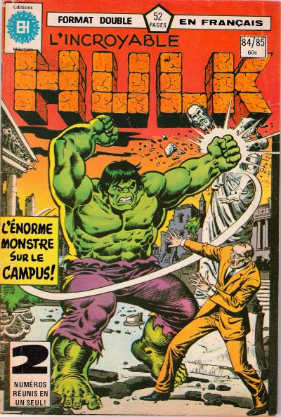 Cover for L'Incroyable Hulk (Editions Héritage, 1968 series) #84/85