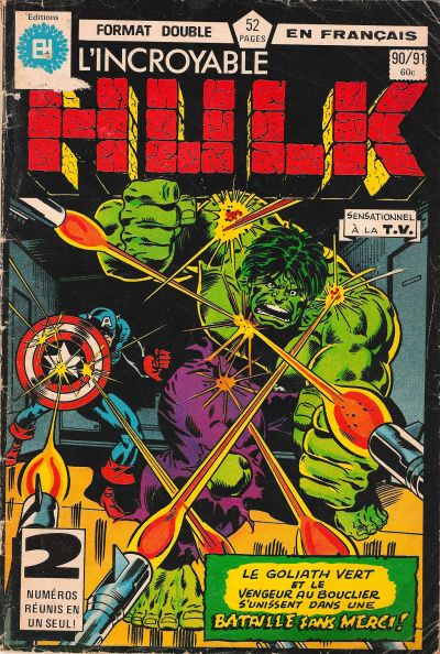 Cover for L'Incroyable Hulk (Editions Héritage, 1968 series) #90/91