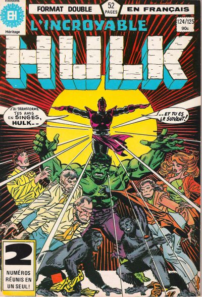 Cover for L'Incroyable Hulk (Editions Héritage, 1968 series) #124/125