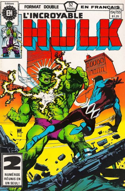 Cover for L'Incroyable Hulk (Editions Héritage, 1968 series) #154/155