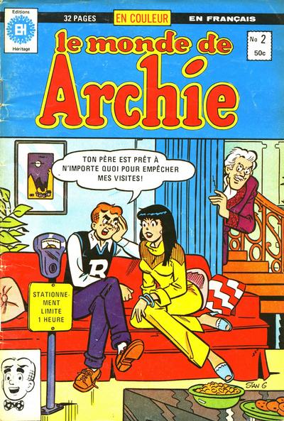 Cover for Le Monde de Archie (Editions Héritage, 1981 series) #2