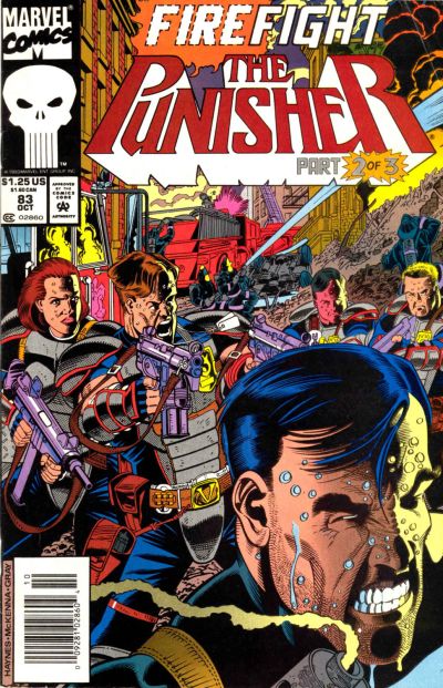 Cover for The Punisher (Marvel, 1987 series) #83 [Newsstand]