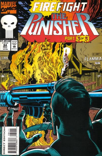 Cover for The Punisher (Marvel, 1987 series) #84 [Direct Edition]