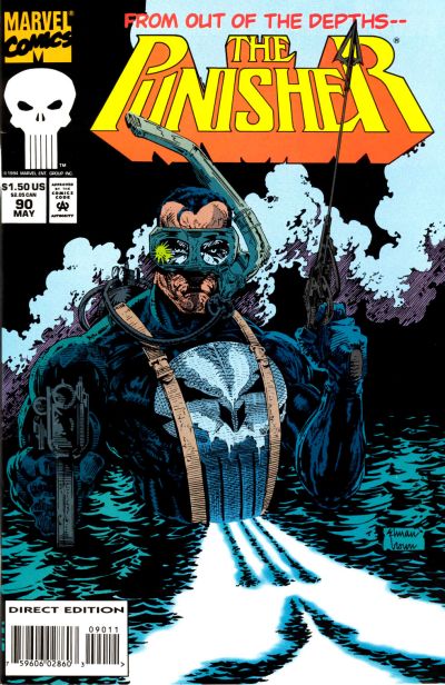 Cover for The Punisher (Marvel, 1987 series) #90 [Direct Edition]