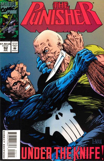 Cover for The Punisher (Marvel, 1987 series) #92 [Direct Edition]