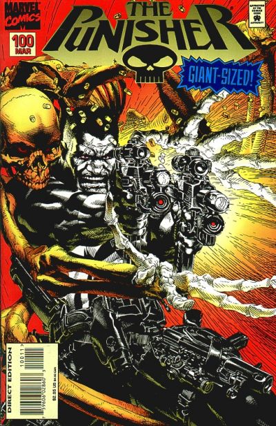 Cover for The Punisher (Marvel, 1987 series) #100 [Direct Edition - Standard Cover]