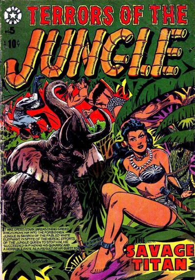 Cover for Terrors of the Jungle (Star Publications, 1953 series) #5