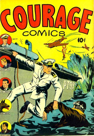 Cover for Courage Comics (J. Edward Slavin, 1945 series) #77