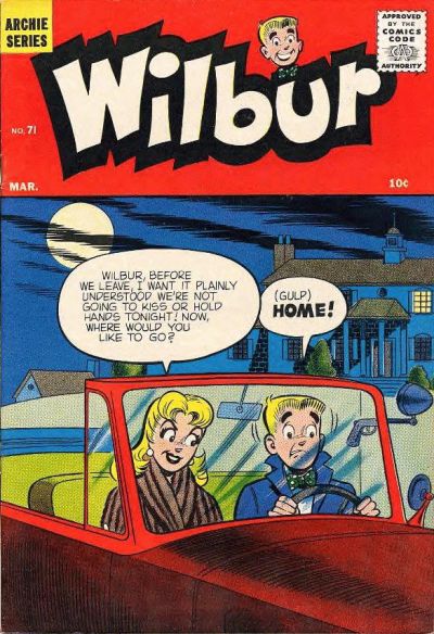 Cover for Wilbur Comics (Archie, 1944 series) #71