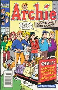 Cover for Archie (Archie, 1959 series) #489 [Newsstand]