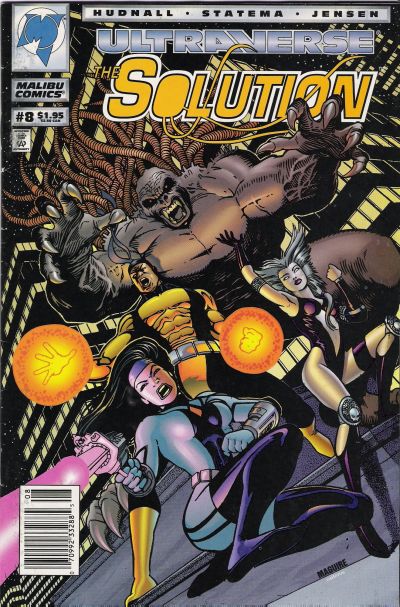 Cover for The Solution (Malibu, 1993 series) #8 [Newsstand]