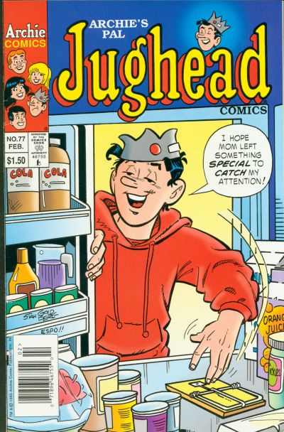 Cover for Archie's Pal Jughead Comics (Archie, 1993 series) #77 [Newsstand]