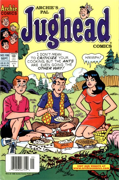 Cover for Archie's Pal Jughead Comics (Archie, 1993 series) #108