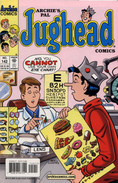Cover for Archie's Pal Jughead Comics (Archie, 1993 series) #142 [Direct Edition]