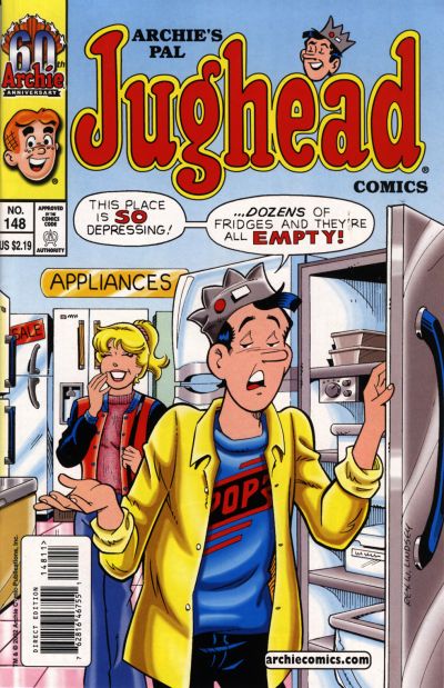 Cover for Archie's Pal Jughead Comics (Archie, 1993 series) #148