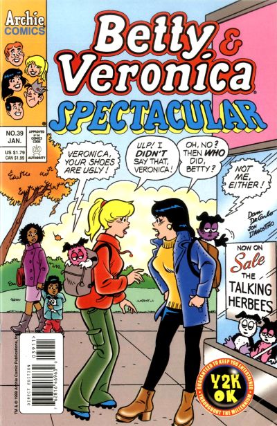 Cover for Betty and Veronica Spectacular (Archie, 1992 series) #39 [Direct Edition]