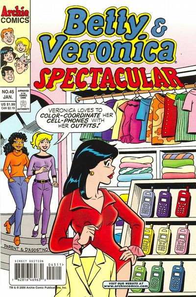 Cover for Betty and Veronica Spectacular (Archie, 1992 series) #45 [Direct Edition]