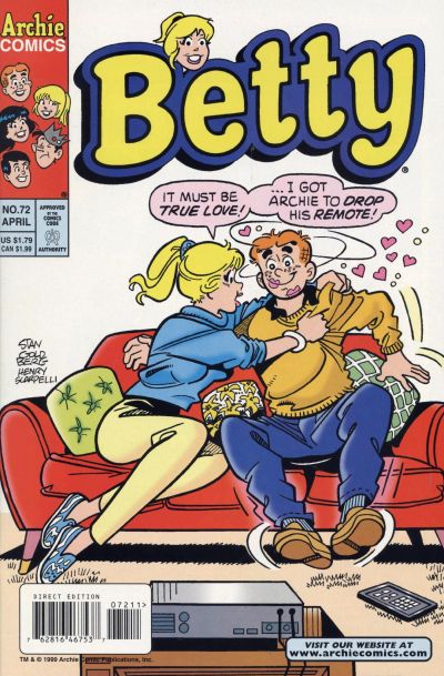 Cover for Betty (Archie, 1992 series) #72