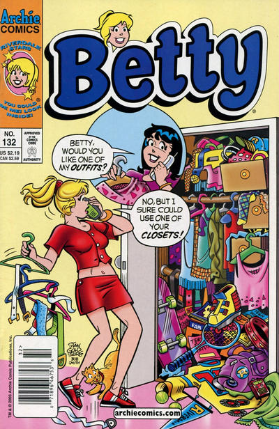Cover for Betty (Archie, 1992 series) #132 [Newsstand]