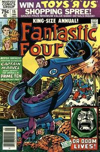 Cover Thumbnail for Fantastic Four Annual (Marvel, 1963 series) #15 [Newsstand]