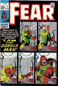 Cover Thumbnail for Fear (Marvel, 1970 series) #5