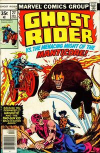 Cover Thumbnail for Ghost Rider (Marvel, 1973 series) #27