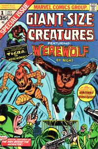 Cover Thumbnail for Giant-Size Creatures Featuring Werewolf (Marvel, 1974 series) #1