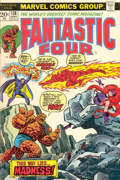Cover for Fantastic Four (Marvel, 1961 series) #138